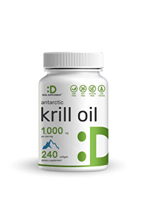 Antarctic Krill Oil, 1,000mg Per Serving, 240 Softgels