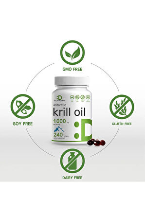 Antarctic Krill Oil, 1,000mg Per Serving, 240 Softgels