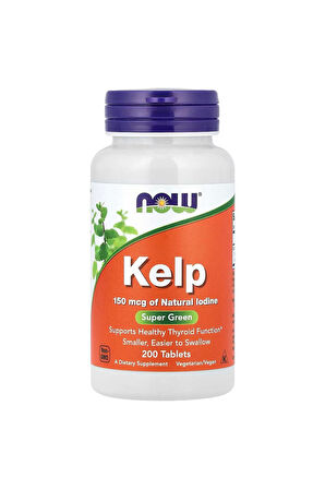 Now Foods Kelp 150 mcg 200 Kapsül 