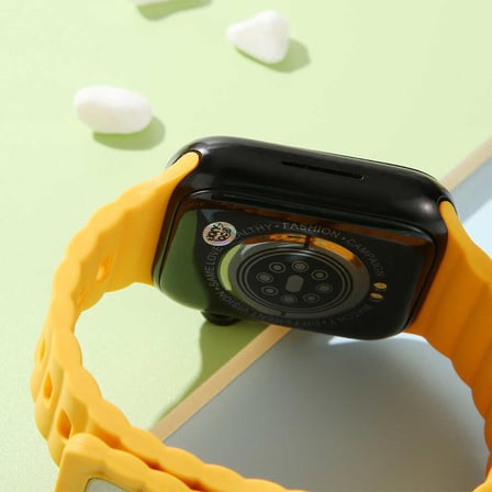 Gpack Apple Watch SE 44mm Kordon Silikon Metal Tokalı Ayarlanabilir KRD73