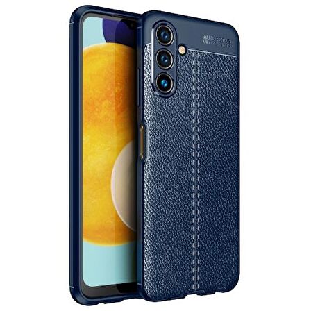 Smcase Samsung Galaxy A04s Kılıf Kamera Korumalı Deri Dokulu Silikon