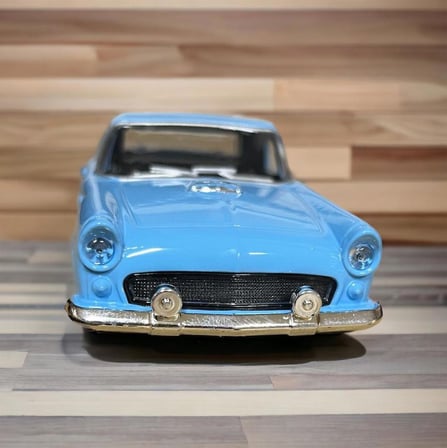 Nostaljik Metal Çek Bırak Araba Mavi Kapılar Açılır ( 1/36 Ölçek ) Mod:1