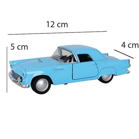 Nostaljik Metal Çek Bırak Araba Mavi Kapılar Açılır ( 1/36 Ölçek ) Mod:1