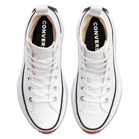 Run Star Hike Canvas Platform Erkek Beyaz Sneaker Ayakkabı 166799C