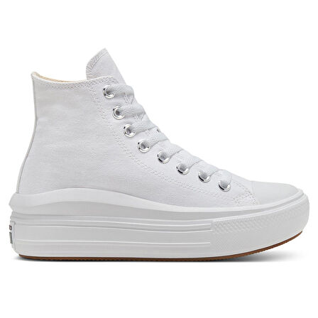Chuck Taylor All Star Move Platform Kadın Beyaz Sneaker Ayakkabı 568498C