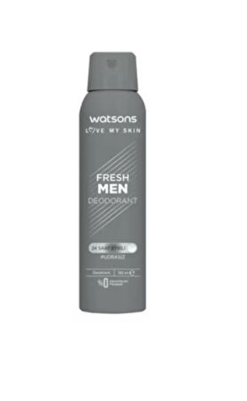 Watsons Fresh Men Deodorant Sprey Pudrasız 150 ml