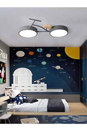 Led Bisiklet Çocuk Odası Avize