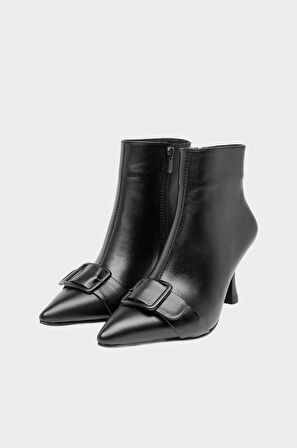 Tokalı Hakiki Deri Kadın Bot