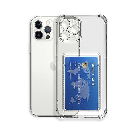 Smcase iPhone 14 Pro Kılıf Sfy Kartlıklı Darbe Korumalı Slim Silikon 