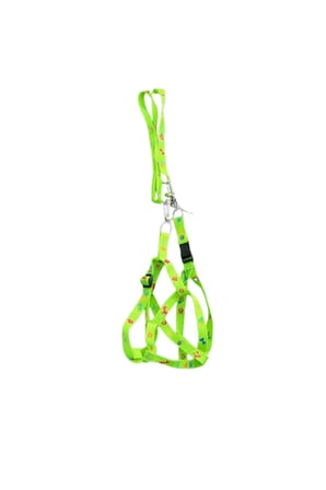 Kedi Köpek Göğüs Tasması Neon Yeşili