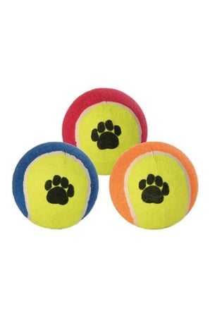 Kedi Köpek Oyuncağı Tenis Topu 12 cm 3 Adet