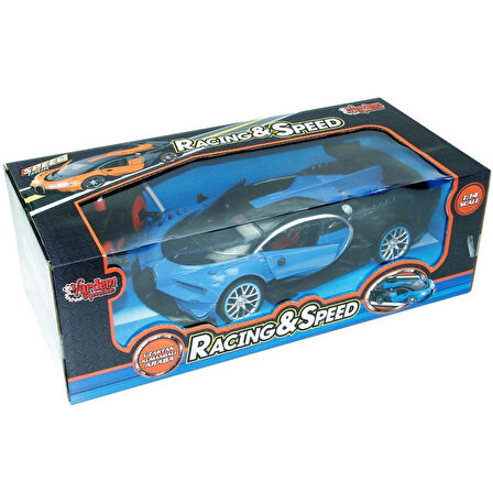 699-231 VARDEM RACING & SPEED MAVİ KUMANDALI ARABA 1:14 ÖLÇEK 27MHz 28 CM