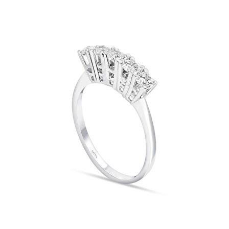 G Renk 0.65 Karat Pırlanta Beştaş Yüzük