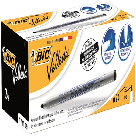 Bic Tahta Kalemi Yuvarlak Uçlu Velleda Siyah 1721 09 ( 24 adet )