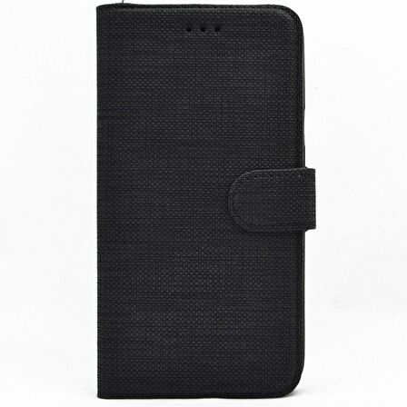 Smcase iPhone 14 Plus Kılıf Kumaş Spor Standlı Cüzdan