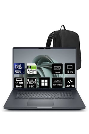 Pro Max 18 Plus Core Ultra 7 265HX RTX Pro 3000 Blackwell 12GB 16GB RAM 256GB SSD 18" QHD+ 120Hz Win11 Pro MB18250P469 İş İstasyonu + PER4 Çanta