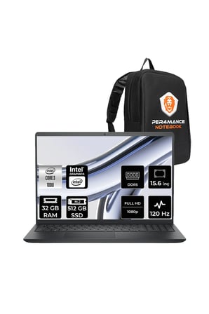 Pro 15 Core 3 100U 32GB RAM 512GB SSD 15.6" FHD 120Hz FreeDOS DC15250P317 Notebook + Per4 Çanta