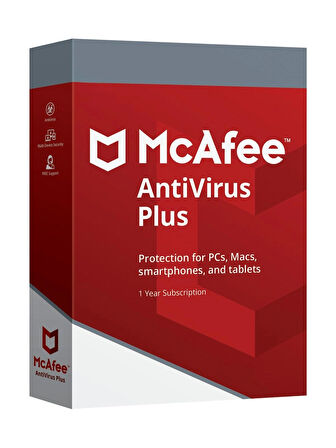 Mcafee Antivirus Plus Limitsiz Kullanıcı 1 Yıl Aktivasyon Kodu / Key