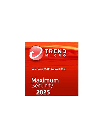 Trend Micro Maximum Security - 3 Bilgisayar / 1 Yıl