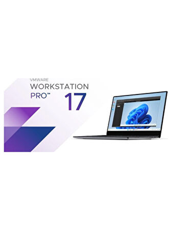 VMware Workstation 17 Pro (15 Cihaz, Ömür Boyu)