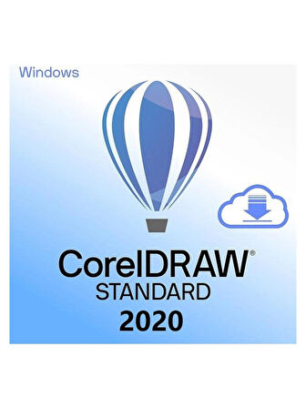 CORELDRAW standard 2020 windows - 1 Pc Ömür boyu dijital kod