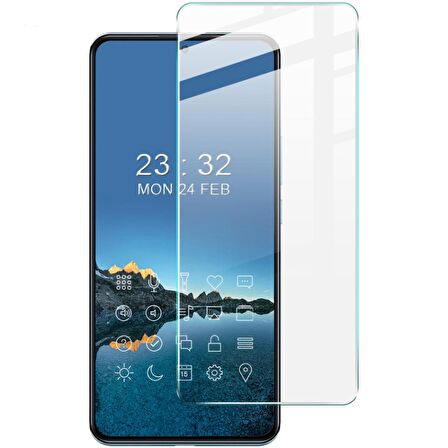 Smcase Xiaomi 12T Pro Kılıf Kamera Korumalı Deri Dokulu Silikon  Nano Ekran Koruyucu