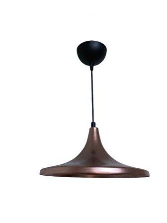 Rsylight Retro Metal Dekoratif Rustik Bakır Tekli Sarkıt Avize Çap 27 CM