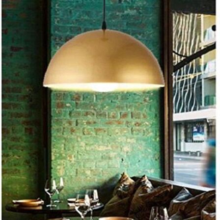  Rsylight Retro Metal Dekoratif Rustik Gold Tekli Sarkıt Avize Çap 40 cm