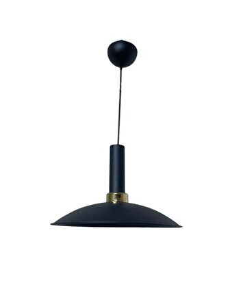 Rsylight Retro Metal Dekoratif Siyah Rustik Tekli Sarkıt Avize Çap 35 cm