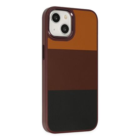 Smcase iPhone 14 Kılıf King Renkli Suni Kapak