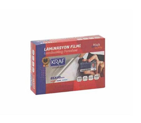 Kraf Parlak Laminasyon Filmi  65X95 MM 125 Micron 100 Adet