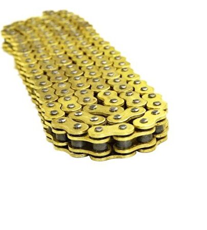 Honda Cbf150,Cb125e,Cb125F,Cbr125 r Uyumlu Teker Zinciri 428 /128 Bakla Oringli Gold Zincir-Arasmoto