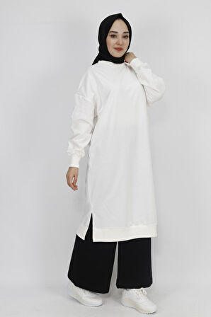 Puane 2 İp Kumaş Uzun Boy Basic Tunik