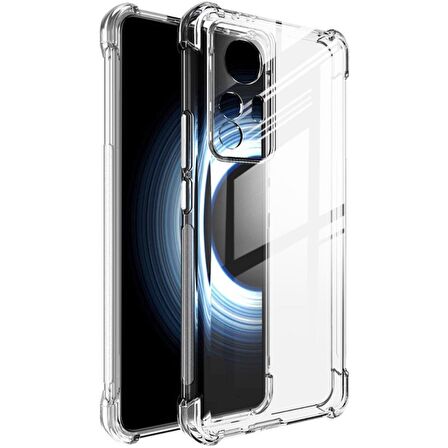 Smcase Xiaomi 12T Kılıf Kamera Korumalı Darbe Korumalı Silikon