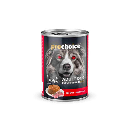 Pro Choice Kuzu Pate Tahılsız Yetişkin Köpek Konservesi 400Gr 12'li