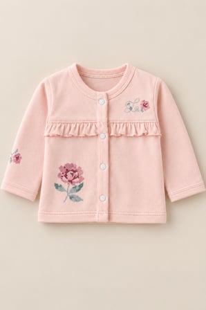 Kız Bebek Gül Nakışlı Yenidoğan Hastane Çıkışı 10 Parça Zıbın Seti Kutulu YHÇ0105
