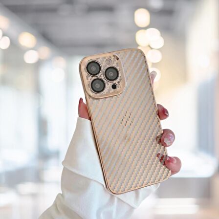 İPHONE 12 PRO MAX KARBON FİBER KAPLAMALI TLP YUMUŞAK RENKLİ SİLİKON KILIF
