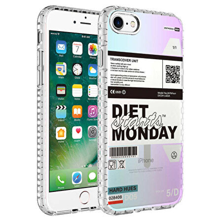 Smcase iPhone SE 2020 Kılıf Desenli Elegans Serisi No Silikon