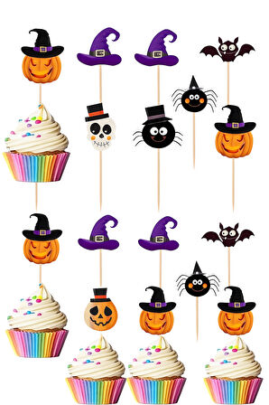 Kürdan Cadılar Bayramı 10'lu Şekilli Kürdan