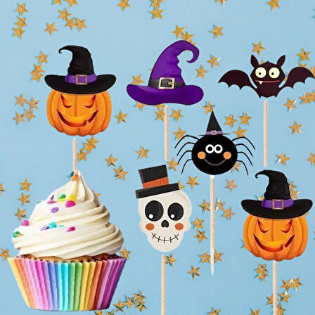 Kürdan Cadılar Bayramı 10'lu Şekilli Kürdan