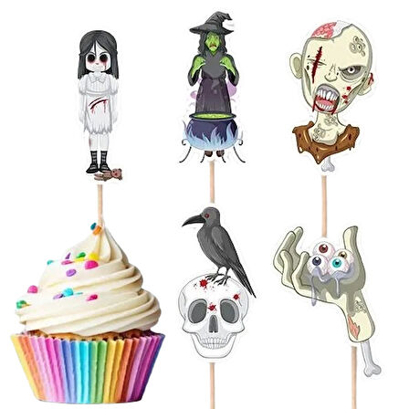 Kürdan Korkunç Halloween 10'lu Şekilli Kürdan