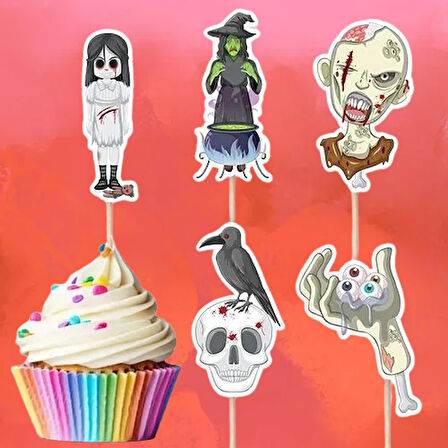 Kürdan Korkunç Halloween 10'lu Şekilli Kürdan