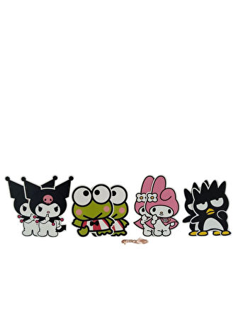 Dekoratif banner KUROMİ 160cm Kuromi doğum günü süsü