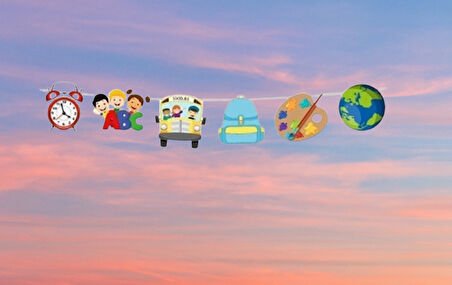 Okul Süsleri Uzar Süs Dekor Süs 120X16 cm