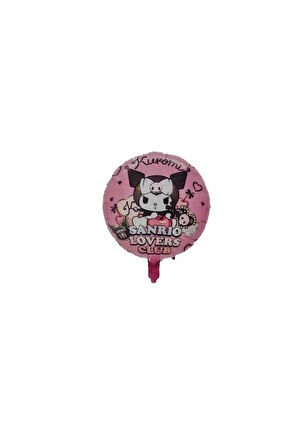 Folyo Balon Kuromi Temalı 45 cm pembe kuromi Doğum Günü Folyo Balon