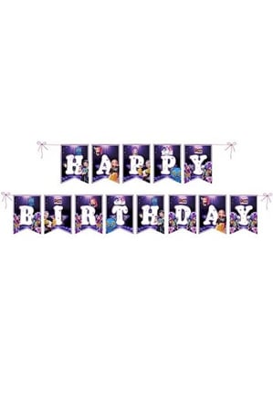 K-POP Demon Hunters Huntrix Happy Birthday Yazılı Doğum Günü Banner 17x170 cm