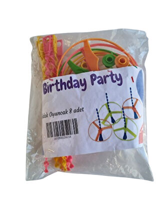 Pinyata İçi Plastik Fırıldak oyuncak 8adet