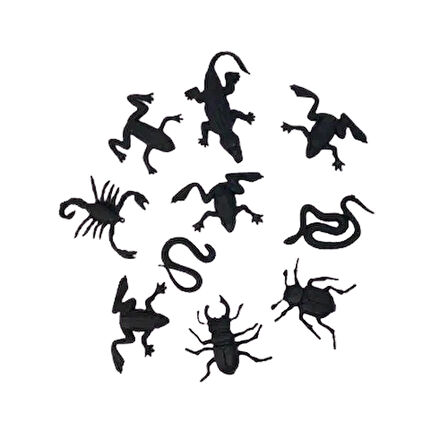 Pinyata İçi Oyuncak SİYAH BÖCEKLER 10lu