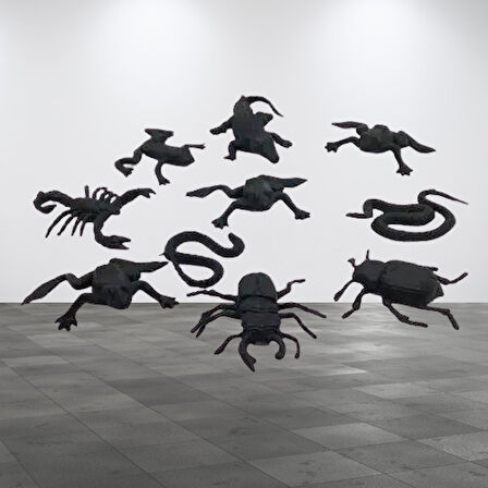 Pinyata İçi Oyuncak SİYAH BÖCEKLER 10lu