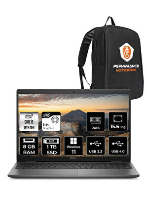 DELL Latitude 3550 i5 1345U 8GB 1TB SSD 15.6'' FHD W11H Taşınabilir Bilgisayar & PER4 ÇANTA